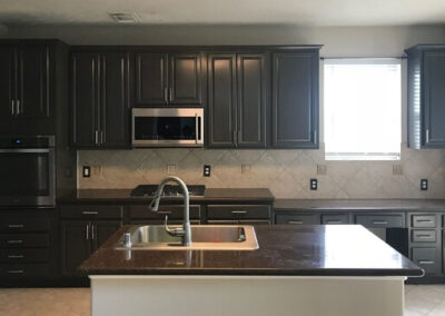 freshly remodeled kitchen cabinets
