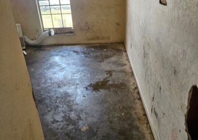 room interior before professional cleanup