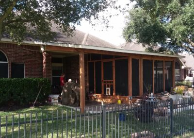 exterior patio cover enclosure restored and fully finished