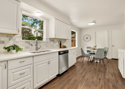 kitchen interior after water damage restoration