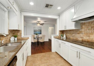 restored kitchen after water damage repair and restoration