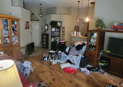 living room hoarding before cleanup