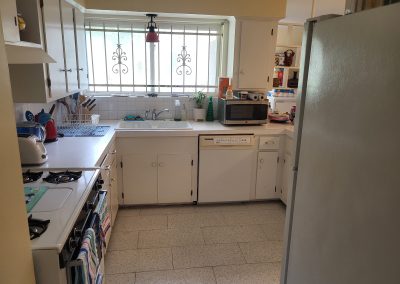 kitchen cleaned after hoarding cleanup