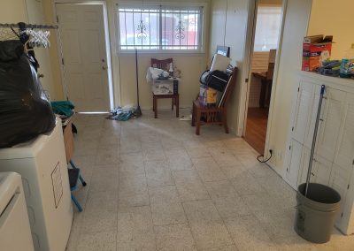 laundry room after hoarding cleanup